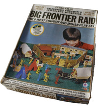 HG Toys Big Frontier Raid Wild West Cowboy and Indian Play Set No. 872  70+ Pcs