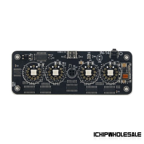 IN14 Nixie Tubo Orologio Base Acrilica con Tubo Colon + Telecomando per 4-bit IN14 Punk - Foto 2 di 7