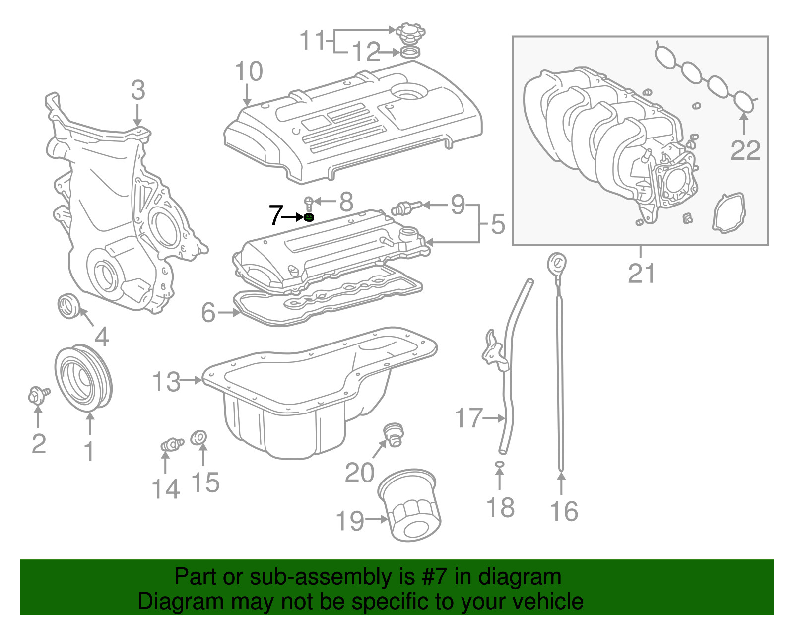 Engine Valve Cover Grommet Fits multiple Toyota Models OEM/New