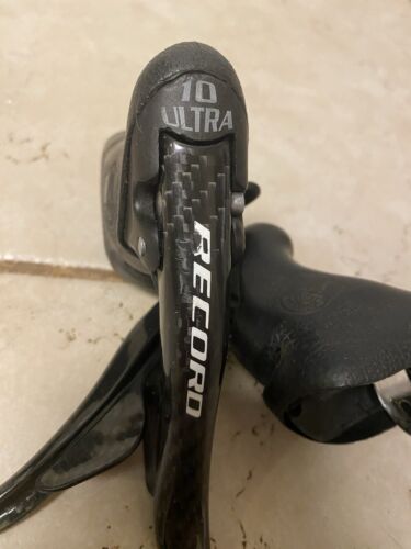 Campagnolo Record 10 Speed Shifter Set Carbon 10s Shift Lever BB System Race - Picture 2 of 8