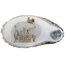 "Beer?" Wood Engraving