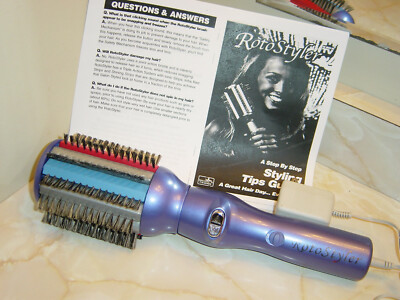 RotoStyler Rotating Styling Brush STRAIGHTNER w/ JUMBO Barrel, INSTRUCTION