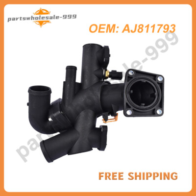 Water Outlet & Thermostat Housing for Jaguar S-Type XJ8 XK8 XKR XF 4.2 V8 Gas