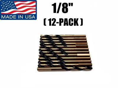 (12-PACK) 1/8'' 86960 Norseman / Viking USA Drill Bit Super Prem Mechanic Length