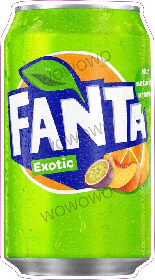 Ice cream van Fanta Exotic can sticker fizzy drink catering trailer decal