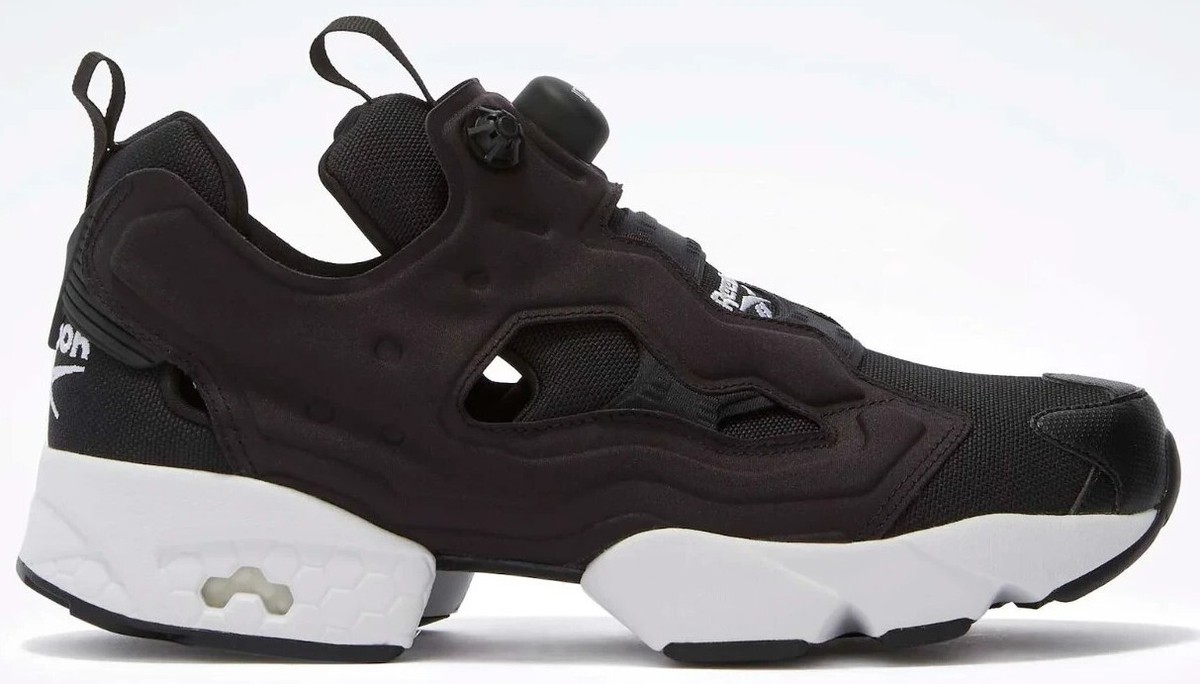 Reebok INSTAPUMP FURY 94 Running Shoes Men\'s Size 6.5 Blk/Gry/Lme‎ Reebok X Needles InstaPump Fury 94 Triple Black Men main image 3