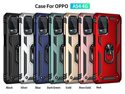 For Oppo A95 A55 A52 A32 A54 A93 A5 A7 Reno 6 Armor Hybrid Ring Stand Phone Case