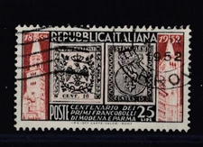 STAMPS Italy Republic 1952 Modena and Parma 25 Lire SAS689