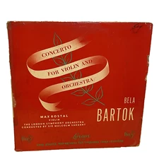 Bela Bartok Concerto For Violin And Orchestra (Vinyl, 1950) London LLP 302 Good+