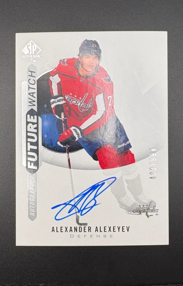 2020-21 SP Authentic ALEXANDER ALEXEYEV Future Watch Auto /999 #190 Rookie - Image 3 of 3
