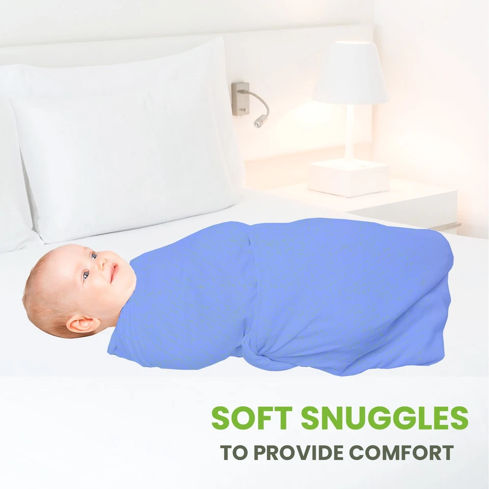 Manta para envolver bebé | 70 % bambú 30 % algodón manta receptora lavanda Foto 4 de 4