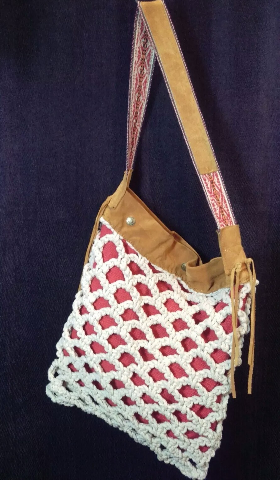 macrame jute bag