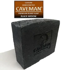 Original Handcrafted Beard and Body Soap by Caveman® (Black Widow)