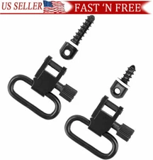 1" Rifle Sling Mounting Set Quick Detach Swivels Screw Stud Base Kit - 3 Screws