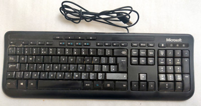 Microsoft 600 1576 UK Tastatur USB WIred 5V 100mA Ergonomisches Design