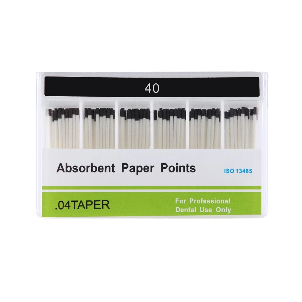10 Packs Dental Endodontics Absorbent Paper Point Taper 0.04 40# 100pcs/pack - Image 3 of 4