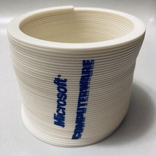 Vintage Microsoft Computerware Slinky Toy Promo Gift Giveaway Pacman Logo 80s