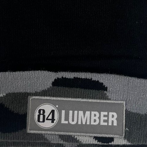 84 Lumber Penguins Knit Beanie Hat Black Pom Camo NFL Hockey Winter - Picture 5 of 7