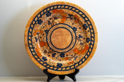 CHARLOTTE RHEAD 1930s CROWN DUCAL LARGE 12" WALL PLATE/CHARGER - Picture 3 of 8