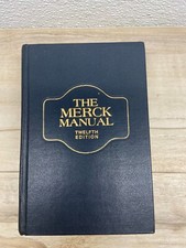 Vtg 1972 The Merck Manual Of Diagnosis And Therapy 12th Edition Hardcover Book
