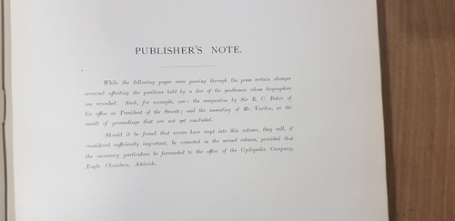 AN ORIGINAL 1907 THE CYCLOPEDIA OF SOUTH AUSTRALIA VOLUME 1 RARE FIND. - Picture 6 of 24