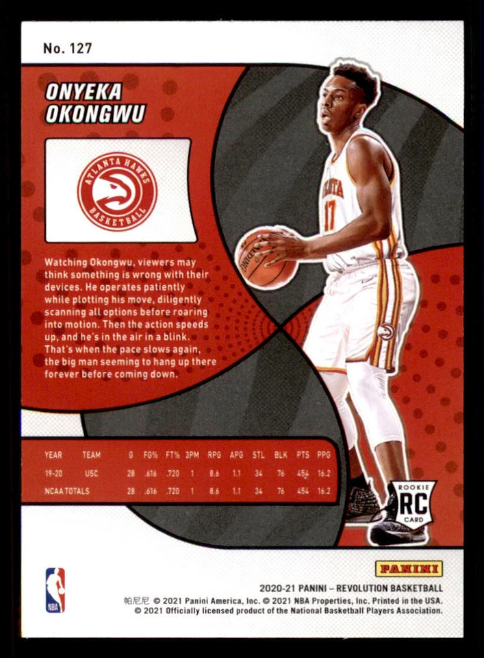 2020-21 Panini Revolution #127 Onyeka Okongwu RC - Image 2 of 2