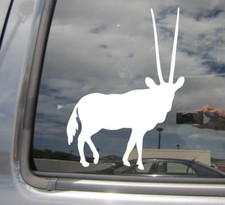 Oryx - Arabian Scimitar Gemsbok Car Bumper Window Vinyl Decal Sticker 01318