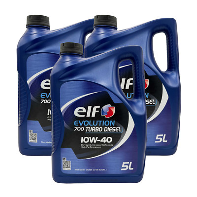 15L Elf Evolution 700 Turbo Diesel 10W-40 3x 5 Liter Motoröl RN0700 0710