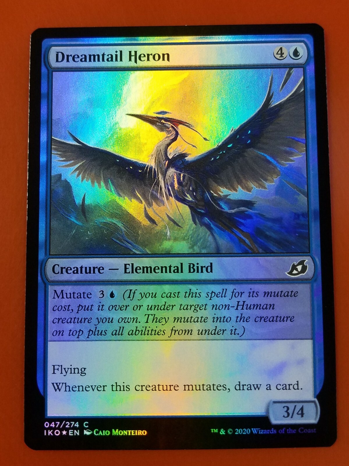 Magic: The Gathering – Dreamtail Heron (Foil Showcase) – Ikoria: Lair Of Behemoths Card - View #9