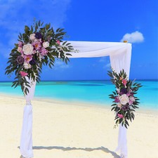 Lavender purple wedding arch flower decoration kit