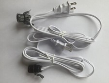 Blow Mold Replacement Light Cord C7. 6 Ft Christmas Village Houses 2 Pk