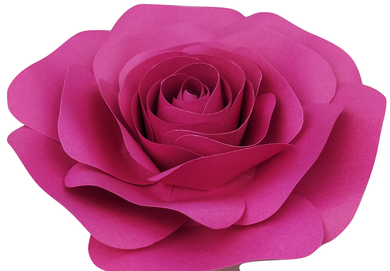 Decor in The Box -Handmade Paper Flower, Fully Assembled, Dark Pink