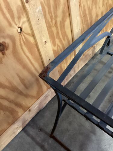 Vintage Wrought Iron Double Bench Mid-Century Modern - Picture 4 of 17