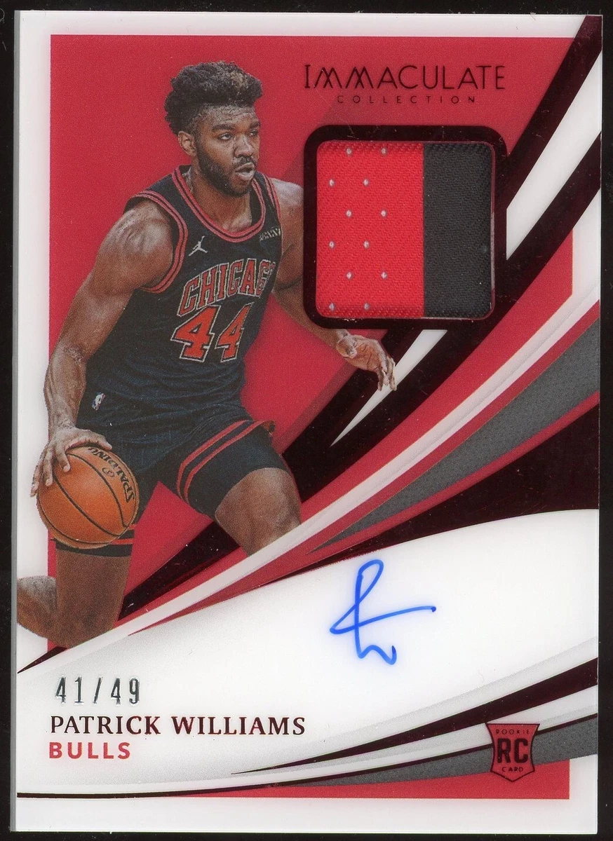 Patrick Williams 2020-21 Panini Immaculate Auto Patch #d /49 