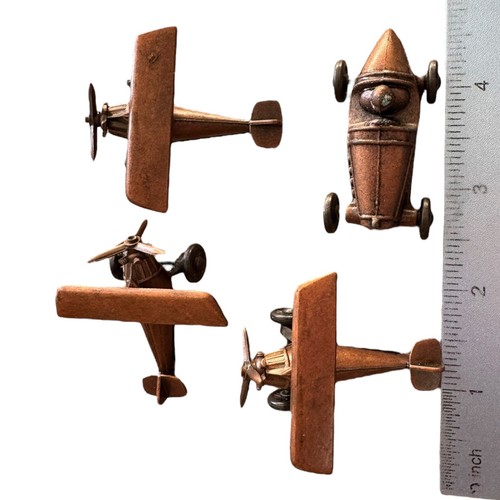 Eddie Bauer Airplane Race Car 4 Replacement Pieces Tic Tac Toe Cake Topper