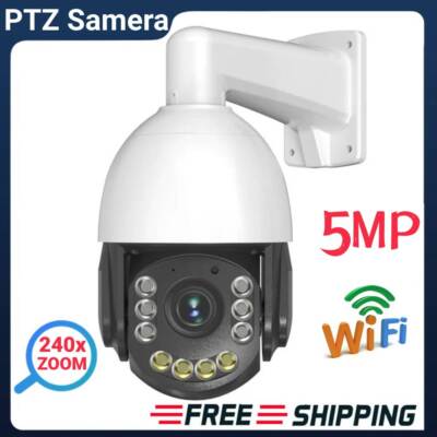 360° 5MP WiFi PTZ Sicherheits IP Kamera 240x Zoom CCTV Mensch/Bewegungserkennung