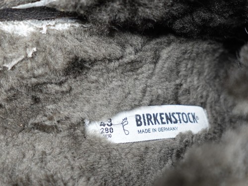 Birkenstock Boston Suede Leather Shearling Fur Clogs Mules Slippers Sandals 43 - Picture 6 of 10