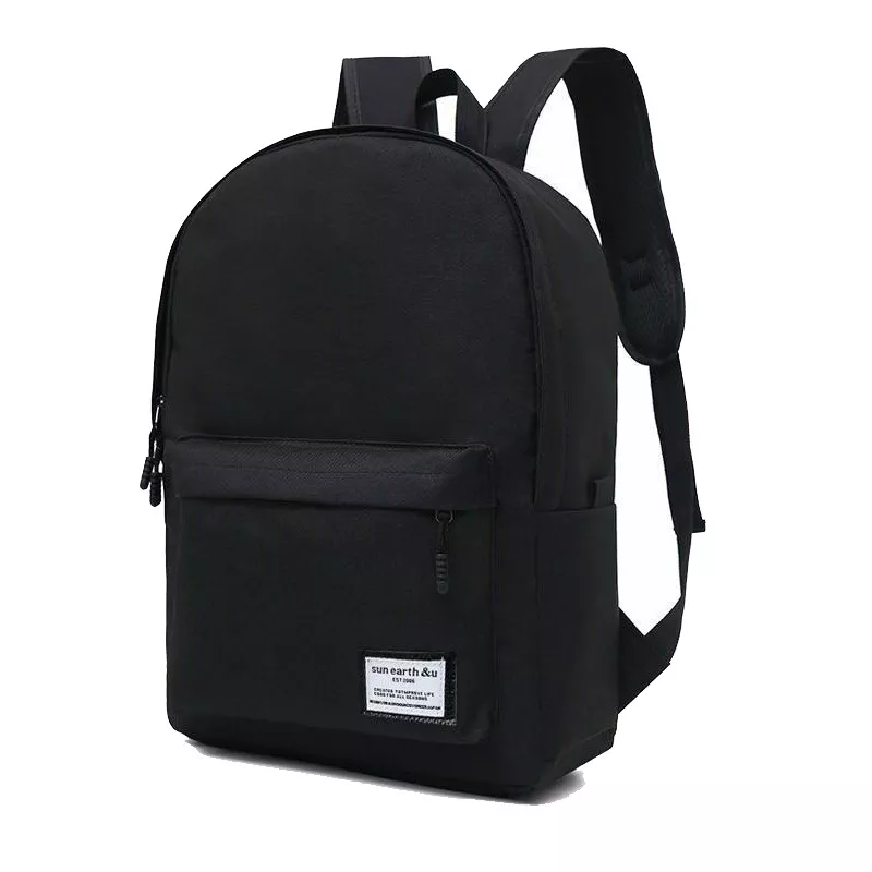 Men Women Backpack Bookbag School Travel Laptop Rucksack Zipper Bag 15.6