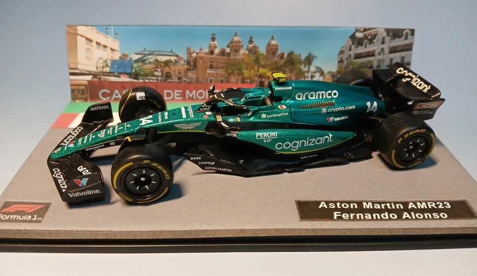 Aston Martin AMR23 Fernando Alonso scala 1/43 GP Montecarlo - Immagine 3 di 4