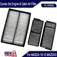 Combo Set Engine Carbon Cabin Air Filter For 2004-09 Mazda3 2006-17 Mazda 5 Combo Set Engine Carbon Cabin Air Filter For 2004-09 Mazda3 2006-17 Mazda 5
