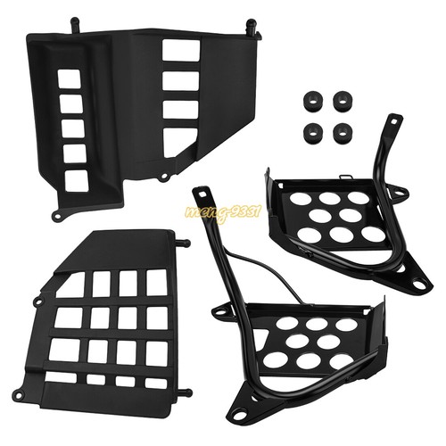 For Yamaha Left Right Heel Guards Foot Rest & Nerf Bars Banshee YFZ350 1990-2006 - Picture 3 of 15