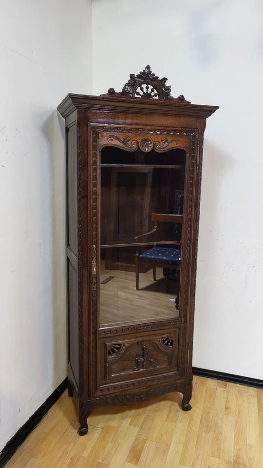 Vitrine Antik Bretonisch ca. 19 Jh. - Bild 4 von 4