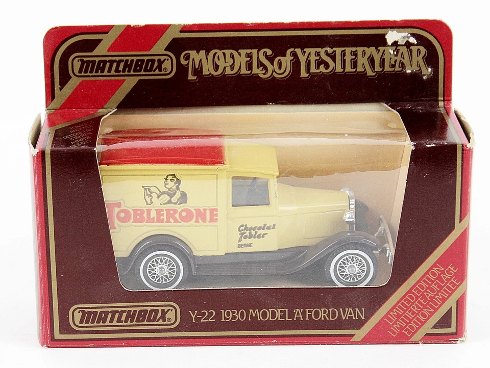 Matchbox Models Of Yesteryear Toblerone Y-22 1930 Model A Ford Van in Box - Image 2 of 4