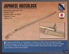 JAPANESE MATCHLOCK RIFLE Tanegashima .40 Gun Atlas Classic Firearms PHOTO CARD