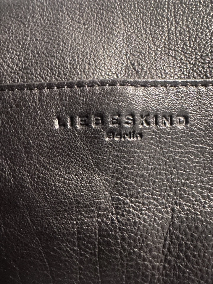 Bolso clutch pulsera Liebeskind pitón cuero negro Foto 4 de 4