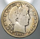 1894 Barber Half Dollar - Good !!