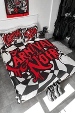 KILLSTAR Bedding Black,White,Red Carnival Bedding