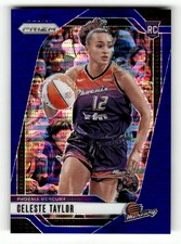 2024 Panini Prizm WNBA Blue Pulsar #48 Celeste Taylor RC Rookie 168/199 Mercury
