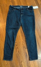 EUC OLD NAVY Womens Super Skinny Jeans Sz 18 Med/ Dark Wash Jegging Stretch