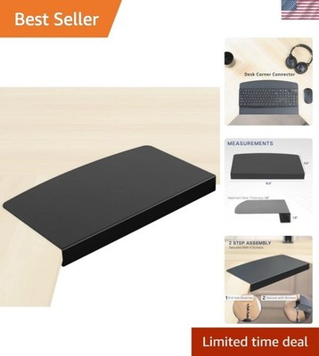 Low-Profile 17-Inch Corner Connector - Perfect for Organizing Keyboard Trays